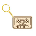 Portachiavi audiocassetta personalizzata