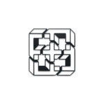 Decorazione murale illusione cubo rotto