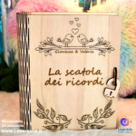 Scatola ricordi legno con incisione personalizzata